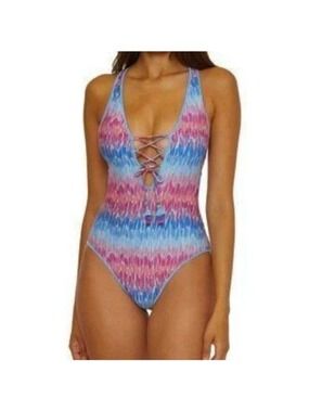 Becca Joshua Tree One Piece Swimsuit Large Multi-Color
